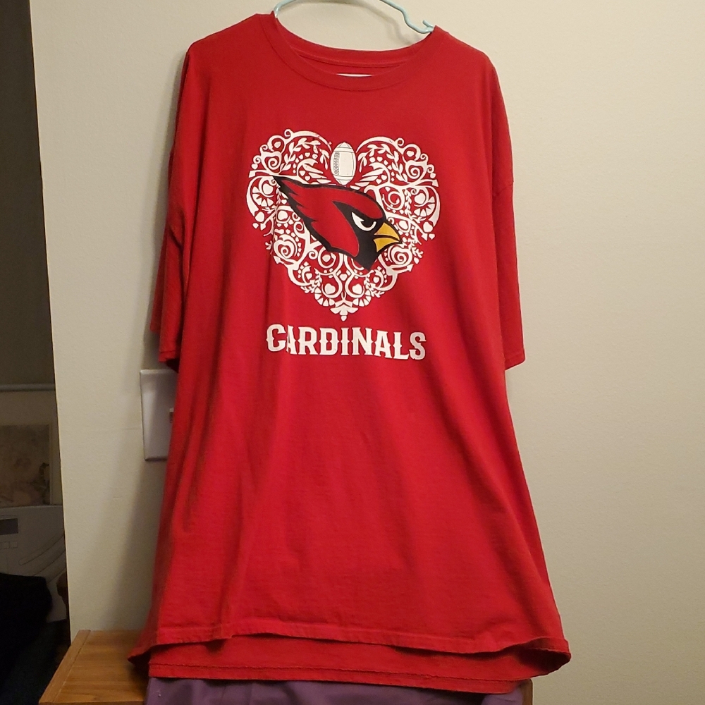 Vintage St Louis Cardinals Football Hanes Red T-Shirt